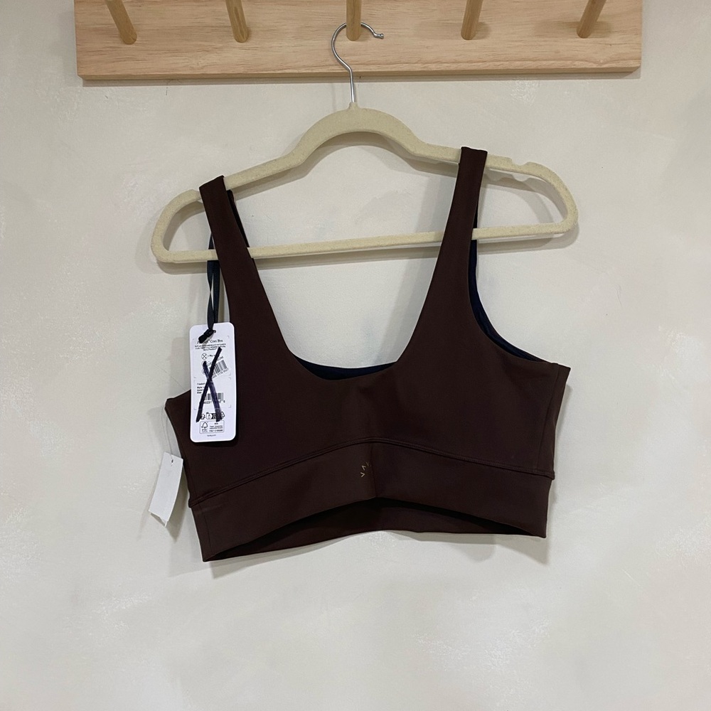 Varley FreeSoft Cori Sports Bra Coffee Bean Brown XL NWT - Picture 4 of 9